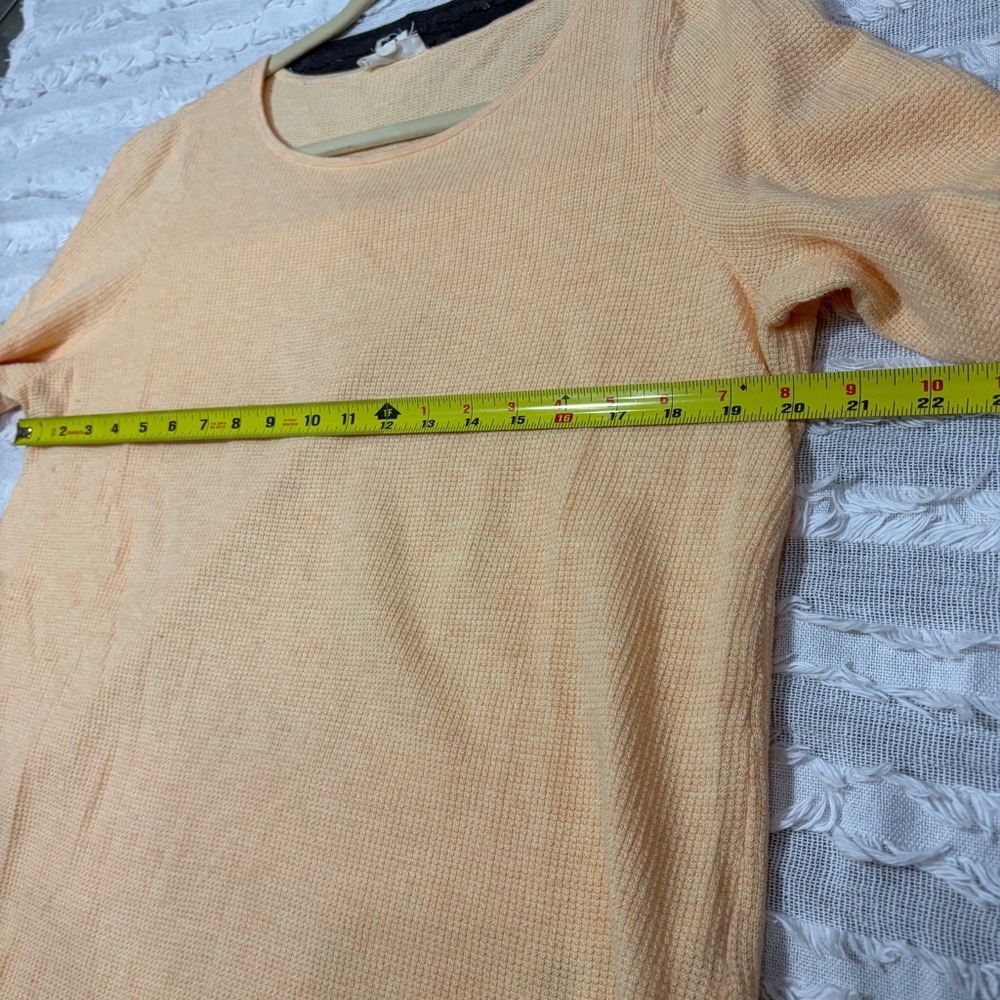 Eileen Fisher linen knit sweater orange long sleeve tunic Sz L Coastal Luxury - Picture 9 of 12